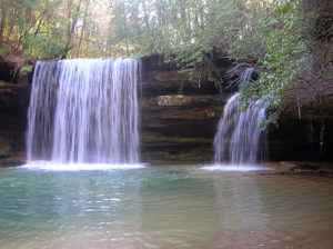 Upper Caney Falls in the Bankhead National Forest, near Haleyville.